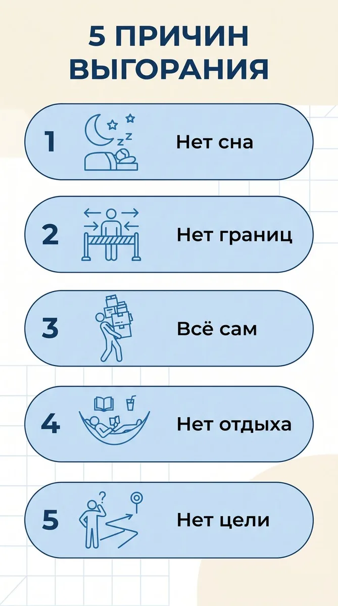 Пример результата: Инфографика с пунктами