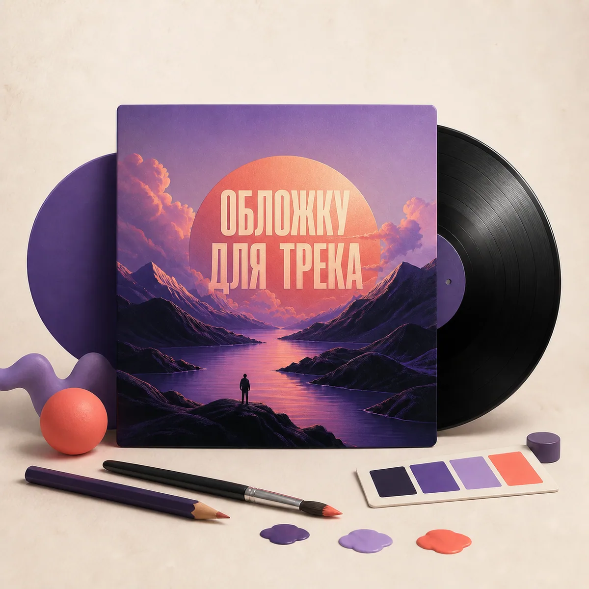 Иллюстрация: Создать обложку для трека