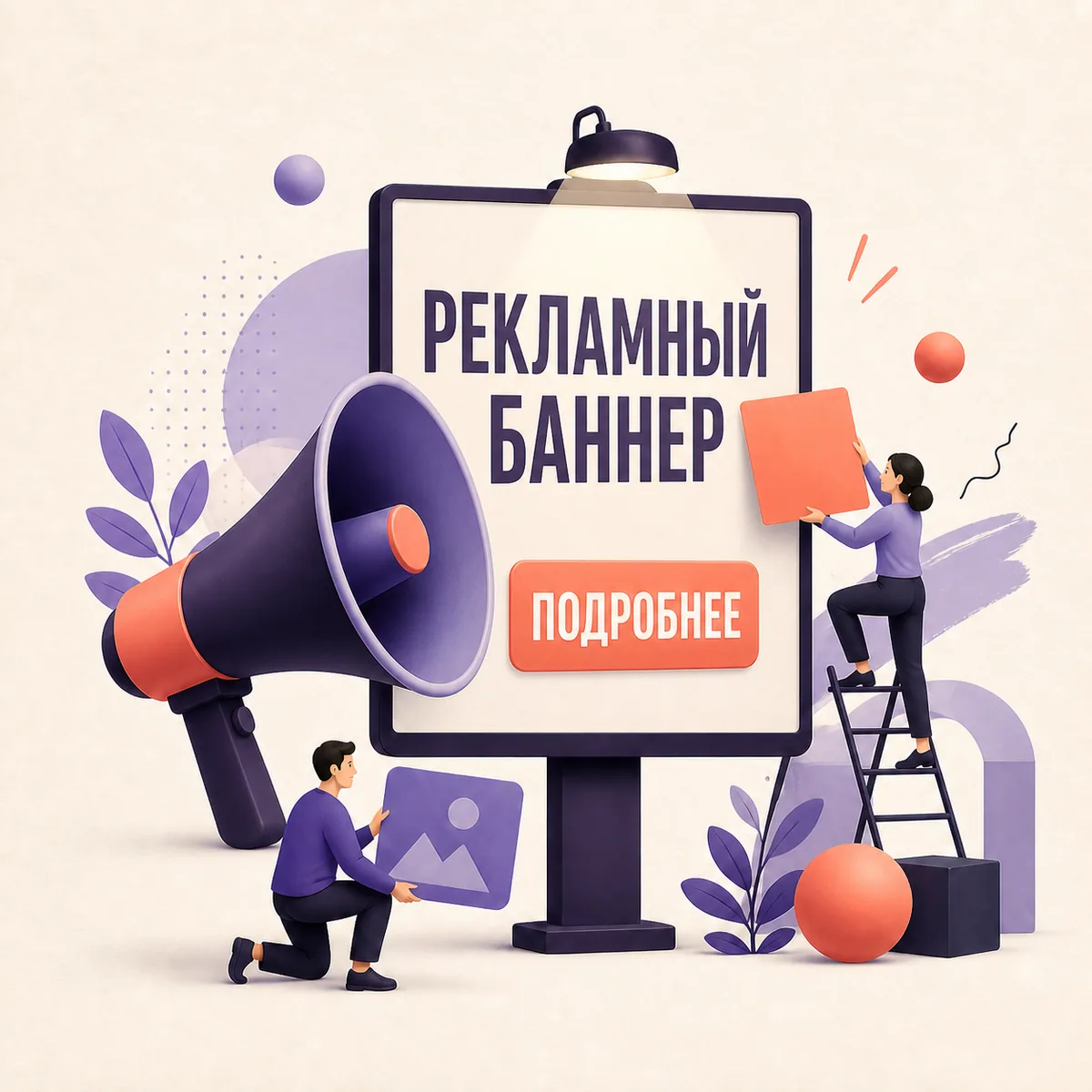 Иллюстрация: Создать рекламный баннер