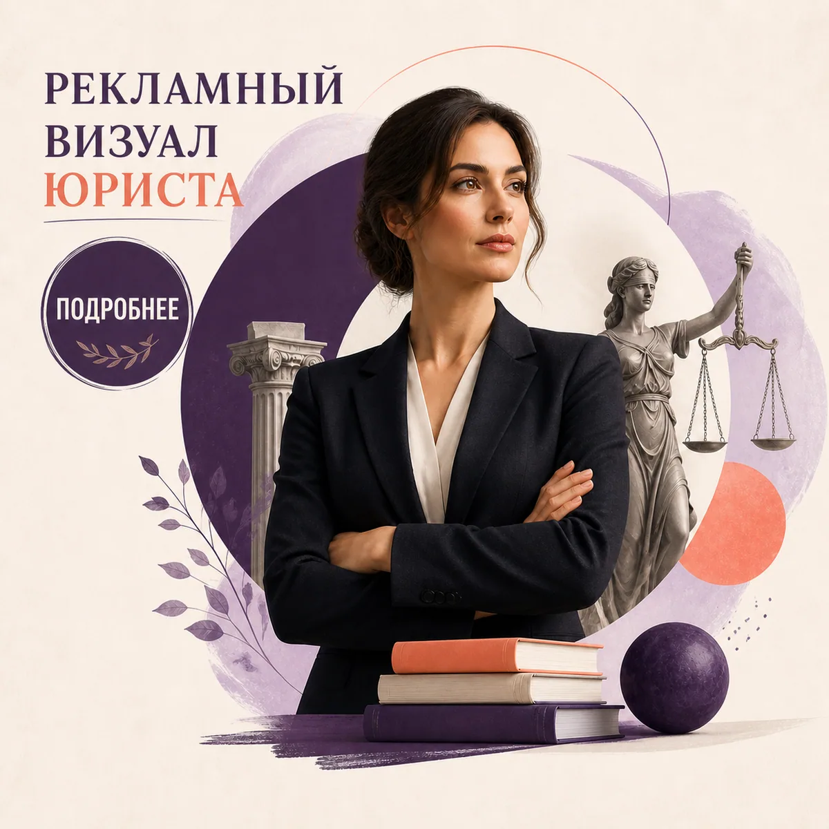 Иллюстрация: Создать рекламный визуал юриста