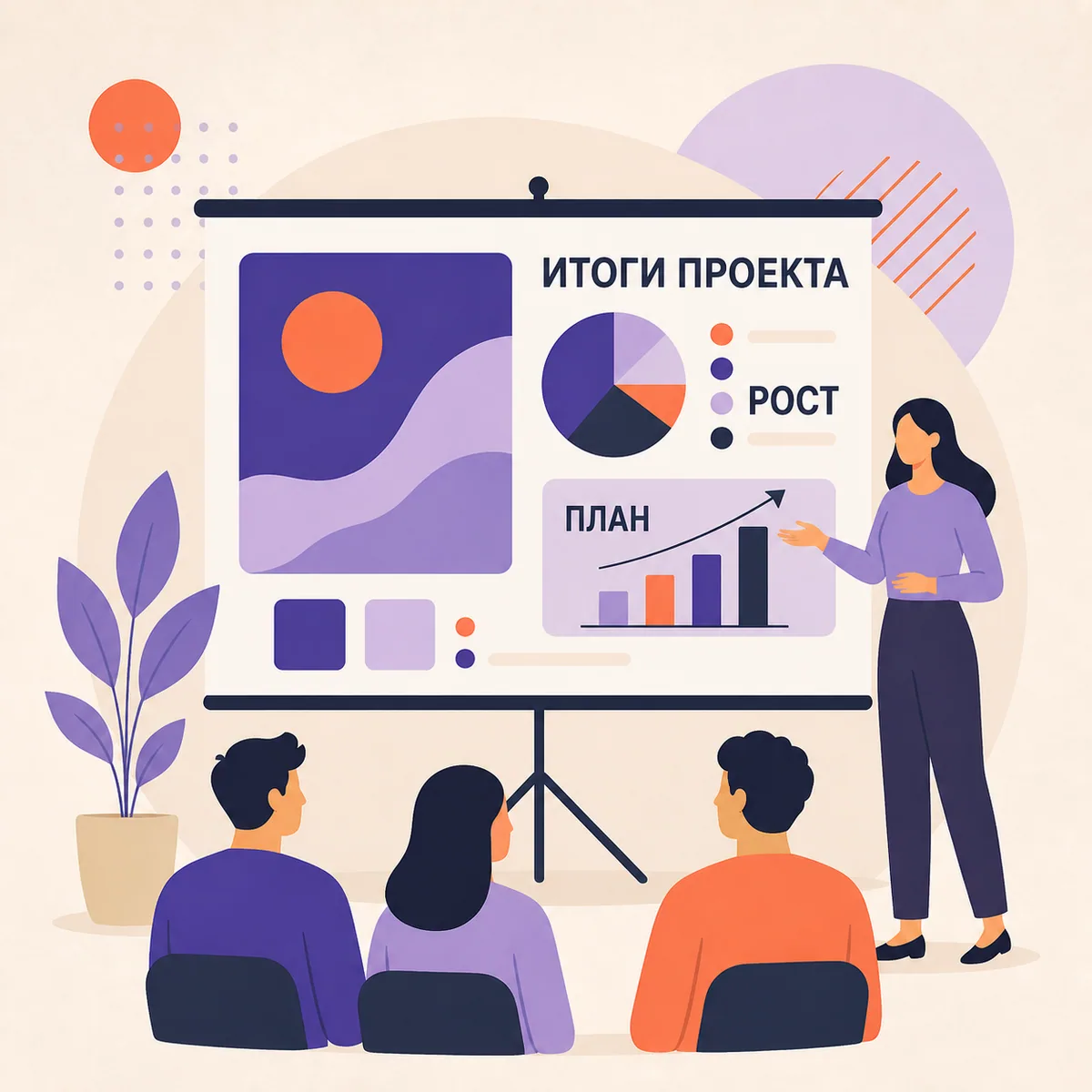 Иллюстрация: Создать слайд для презентации