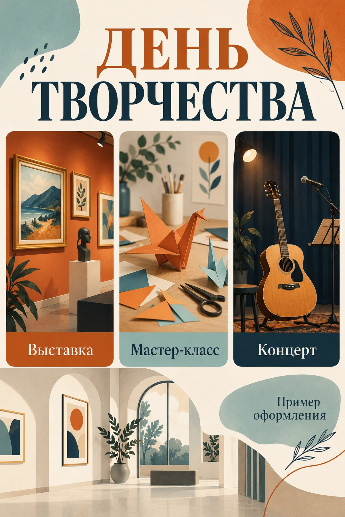 Афиша ДЕНЬ ТВОРЧЕСТВА с выставкой, мастер-классом и концертом